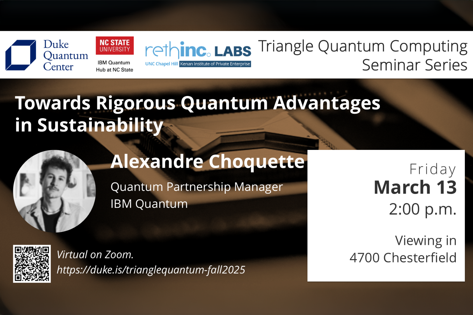 20260313 Triangle Quantum Seminar Series